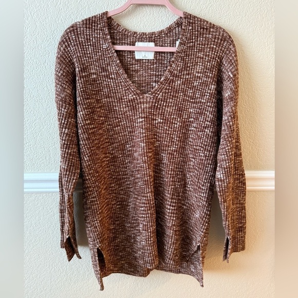 NEW w/ Tags Abercrombie & Fitch Brown Long Sleeve Ribbed Shirt Small Oversized - Picture 8 of 9